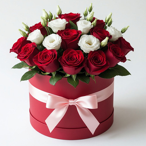 "Контраст чувств". Цветочная композиция